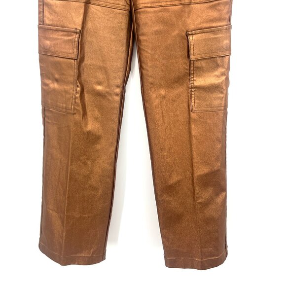 Kosch Wide Leg Bronze Cargo Pants Women's Size 5 - Picture 3 of 10